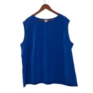 Blair Boutique Royal Blue Polyester Scoop Neck Tank Top 2XL